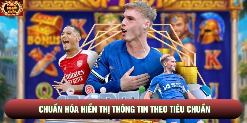 Chuẩn hóa hiển thị thông tin theo tiêu chuẩn
